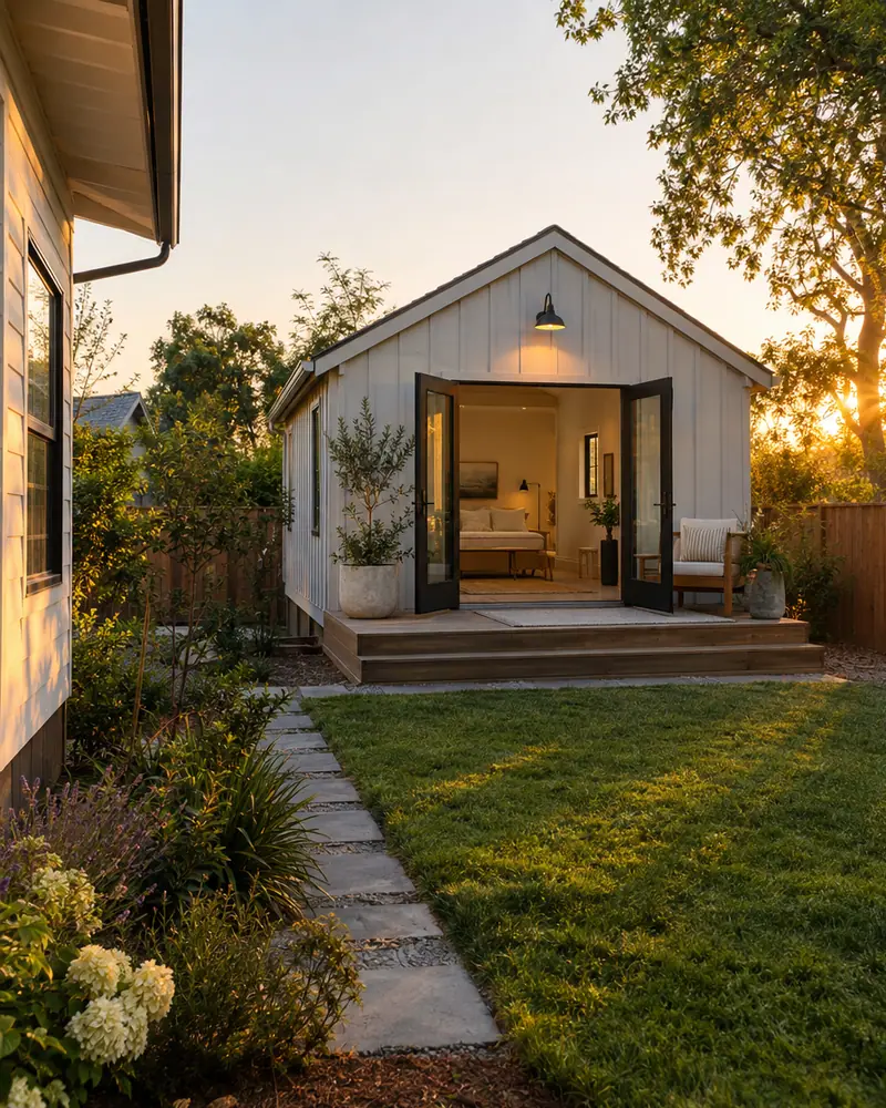 Backyard guest house