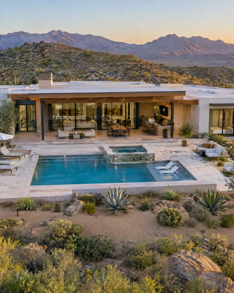Newly built modern custom home