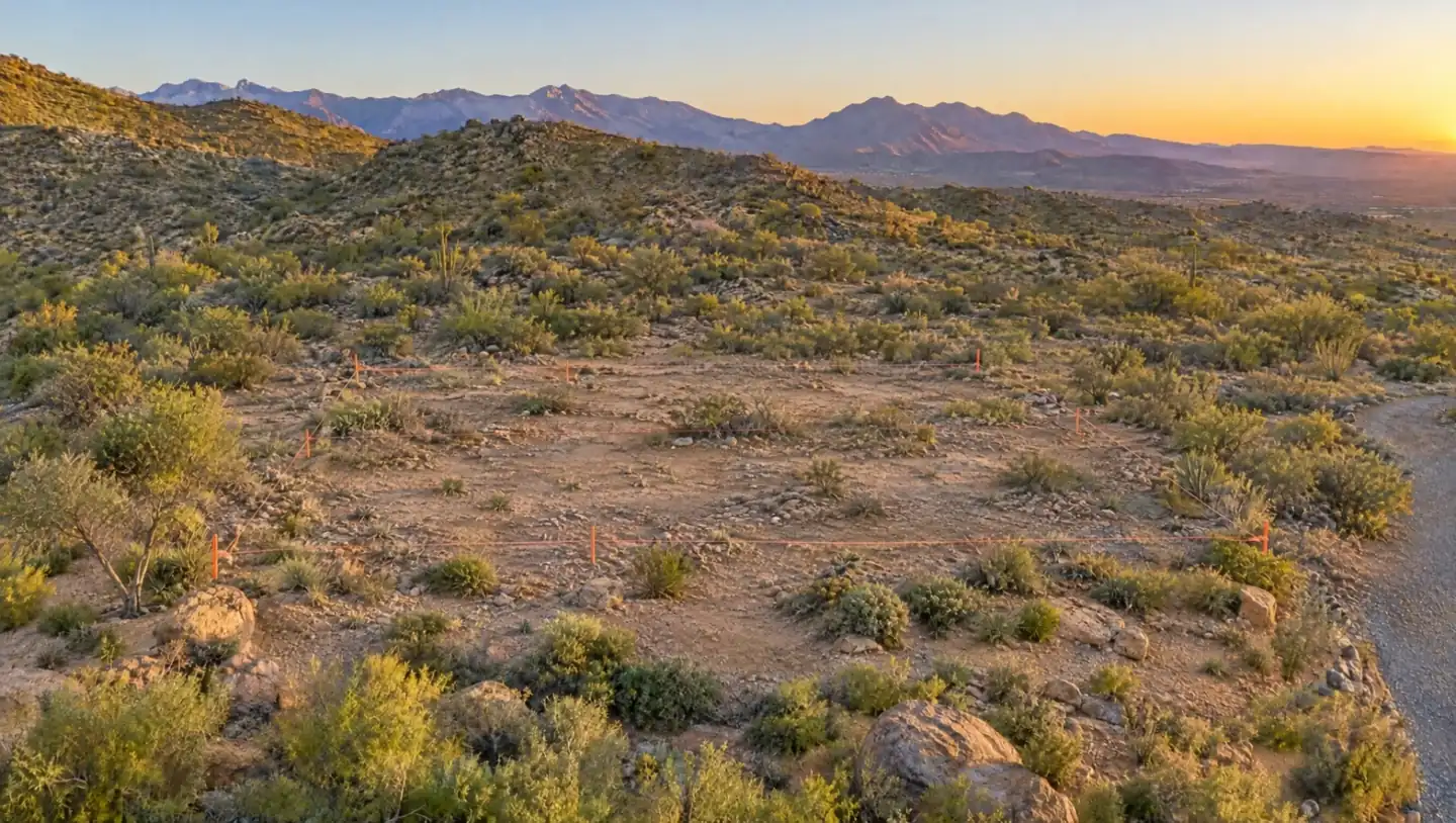 A Las Vegas backyard before the pool is built